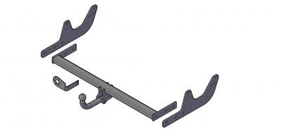 Фаркоп для LADA LARGUS (R90) УНИВЕРСАЛ ЛЕГКОВОЙ С 2012 Г.В 