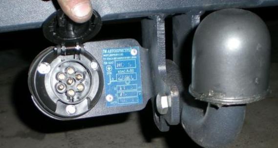 Схема подключения разъема прицепа (распиновка розетки фаркопа  )