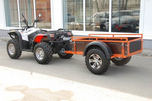 Использование снегоходов и квадроциклов с прицепом