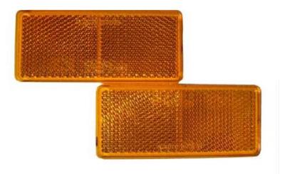 Светоотражатель 90X40 ЖЕЛТЫЙ DOB-35Z