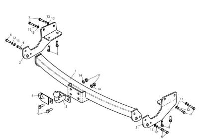 Фаркоп для LEXUS RX 270/350/450 (AL1) 2009-2015 FC