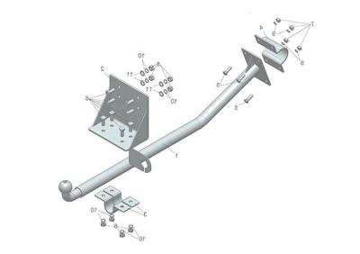 Фаркоп для ГАЗ 3302 (ГАЗЕЛЬ БОРТОВАЯ)