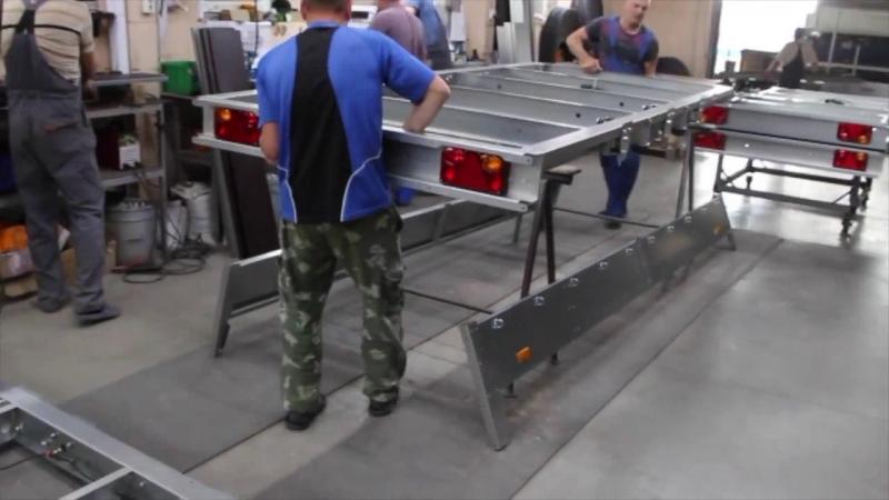 Видеоролик производства прицепов марки ССТ