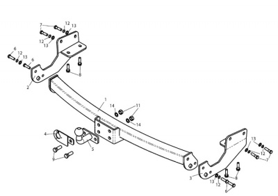 Фаркоп для LEXUS RX 270/350/450 (AL1) 2009-2015