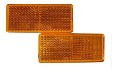 Светоотражатель 90X40 ЖЕЛТЫЙ DOB-35Z