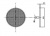 Светоотражатель  D=80 БЕЛЫЙ DOB-39A B