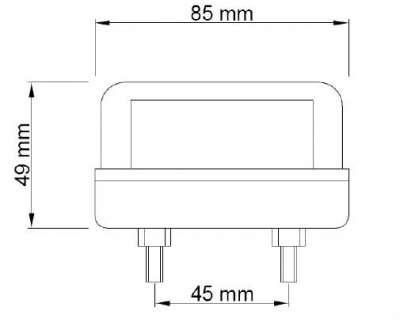 фонарь подсветки номерного знака 83X40 FT-022