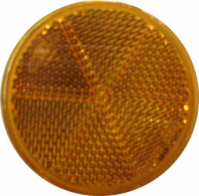 Светоотражатель D=60 ЖЕЛТЫЙ DOB-33 Z
